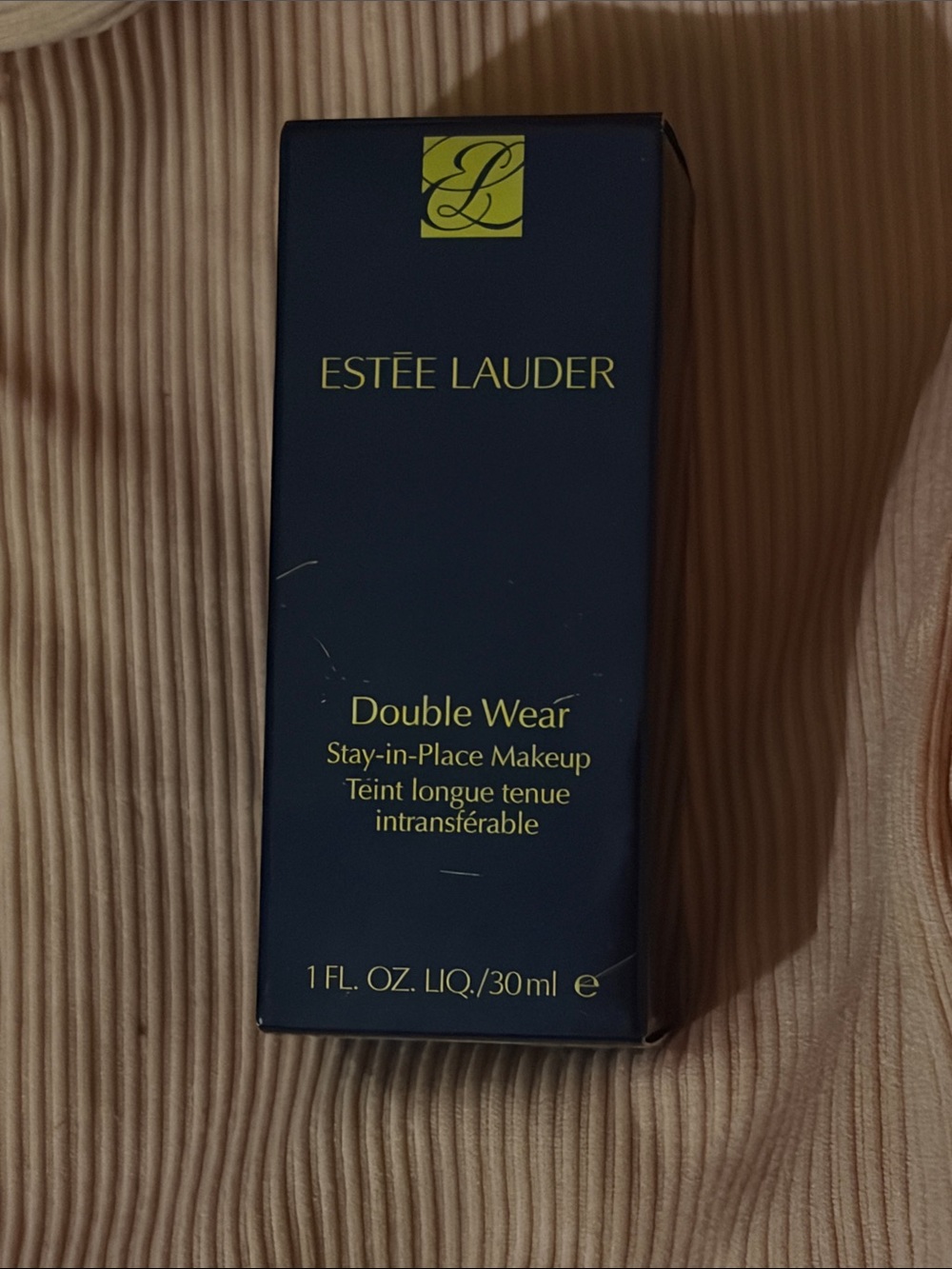 Estee Lauder Double Wear Makeup - Navy & Yellow Accent